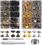 400Pieces (100 Sets) Leather Snap Fastener Kit Tool 5/8inches (15mm) Snap Button kit Snaps for Leather Anti-Rust Fasteners for Bag, Jeans, Clothes...