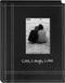 Pioneer LLL46 "Live, Laugh, Love" Embroidered Frame Cover Sewn Leatherette Mini Photo Album, Black...