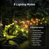 8 Modes Firefly Garden Lights Solar Outdoor - Waterproof Fairy Lights with 1200mAH Solar Panels - LED Swaying Crystal Globe for Yard Decorations, ...