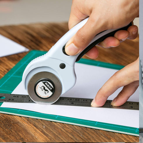 Mr. Pen- 45mm Rotary Cutter with 1 Extra Blade, Ergonomic Handle, Rotary Cutter for Fabric, Fabric Cutter, Fabric Cutter Wheel, Fabric Rotary Cutt...