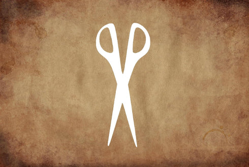 Scissors Style Design Stencil, 4-Inch, Reusable Mylar Cutout for Art, Crafts & DIY Projects...