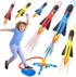 Toy Rocket Launcher for Kids, Flying Foam Rocket & Jump Air Launching Pad, Fun Outdoor Outside Activitie Sport Game Birthday Gift Idea Present for...