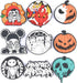 UNN Pack of Halloween Skull Shoe Charms Horrible Movie Shoes Decorations for Party Favor...