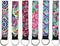 Cool Neoprene Wristlet Keychain Lanyard 6 Pack - Neoprene Key Chain Holder to Match Chapstick Holder Keychain, 6 Unique Fun Colors...