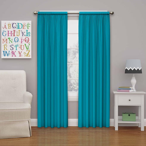 ECLIPSE Blackout Thermal Rod Pocket Window Curtain for Bedroom or Nursery (1 Panel)...