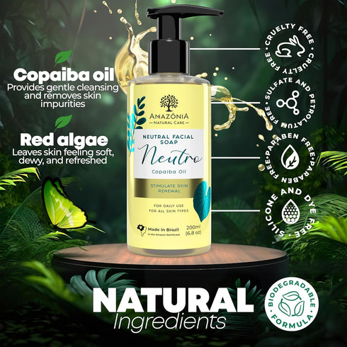 All Natural Skin Care Foaming Face Wash for Women & Men for All Skin Types Neutral Facial Soap Skin Care Product to Stimulate Skin Renewal...