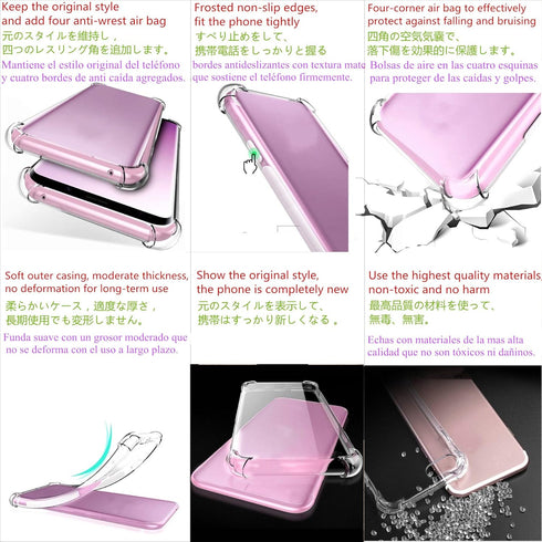 Case for Nokia XR20 Clear Crystal Soft TPU Four Corners Bumper Protect Camera Protective Cover Transparent Phone Case...
