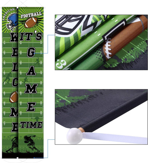 Football Party Banner Decorations 71" x 12" Welcome Porch Sign for American Football Theme Festival Birthday Shower Decoration...
