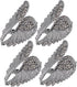 4Pcs Angel Wing Pin Brooch Unisex Crystal Angel Wing Corsage Pin Brooch Cardigan Breastpin Clip Lapel Pin Coat Badges for Tuxedo Blazer Cardigan S...