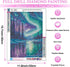 DIYCYCY Aurora Landscape Diamond Art Kits for Adults,DIY 5D Diamond Painting Kits for Beginners,Round Full Drill Diamond Dots Paintings Picture Ge...