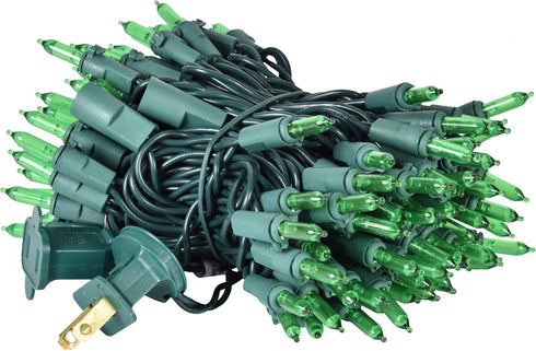 Holiday Essence 100 LED Green St Patrick's Day Christmas String Lights, 26.9 Ft Green Wire String Lights for Indoor and Outdoor Decorative Use Pat...
