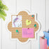 Stockroom Plus Decorative Bulletin Board Wall Organizer - Cute Framed Self-Adhesive Printed Cork Board for Home, Office, or School (12x12 in)...