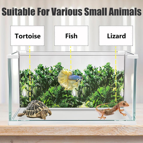 Fish Tank Background Sea Anemone Coral Theme Aquarium Background Poster Fish Backdrop for Aquarium Wallpaper Double-Sided Fish Tank Sticker Paper...