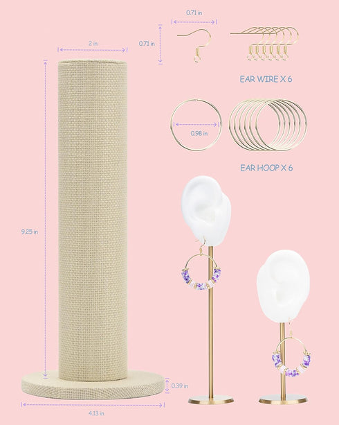 Deinduser Bracelet Making Kit with Stand, 7800pcs Clay Bead Set for Adults, 2Boxes Clay Beads Kit with Gold Round Letter, Number & Pattern Beads, ...