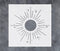 GSS Designs Boho Sun Stencil 6x6Inch Reusable Celestial Sunburst Stencils for Painting Sun Ray Stencil Template for Crafts and Cards...