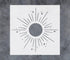 GSS Designs Boho Sun Stencil 6x6Inch Reusable Celestial Sunburst Stencils for Painting Sun Ray Stencil Template for Crafts and Cards...