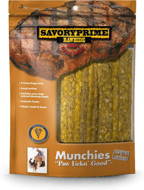 Savory Prime 12-Pack Munchie Strips, 5-Inch, Chicken...