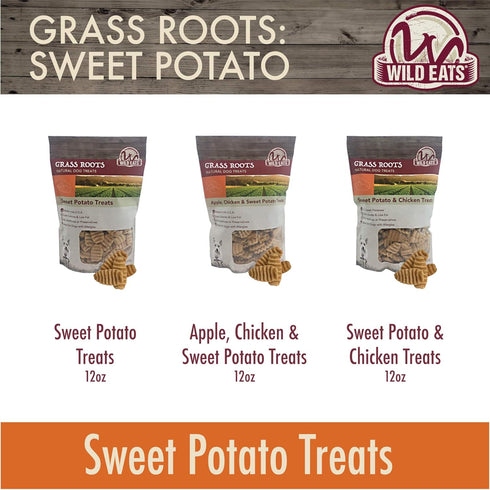 Sweet Potato Treats for Dogs – 12 oz. (Great Low Calorie, Low Fat Alternative to Traditional Dog Biscuits, Dog Cookies, and Dog Bones) Healthy Dog...