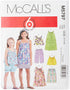 McCall's Patterns M5797 Children's/Girls' Tops, Dresses, Shorts and Pants, Size CCE (3-4-5-6)...