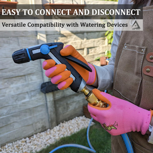 Heavy Duty Water Hose Quick Connect Fittings (Premium Brass for Superior Durability), Quick Release Hose Connector, Fit for 3/4" Gardening Hoses, ...