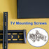 uxcell 10 Pieces M4 x 10mm TV Mount Screws, Computer TV LCD Monitor Stand Bracket Mounting Screws, Stainless Steel, Silver Tone...