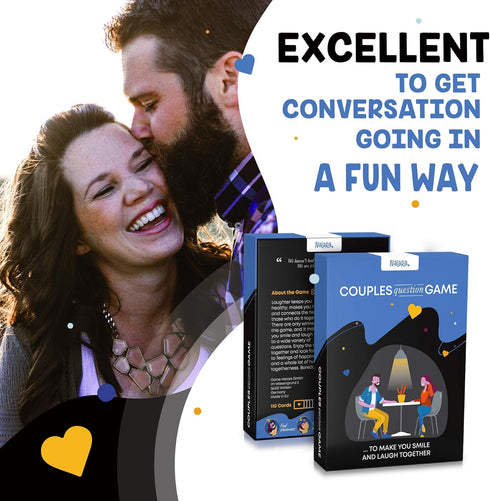 Couples Question Game ...to Make You Smile and Laugh Together – Fun and Couples Card Games - Conversation Cards for Date Night - Romantic Gifts fo...