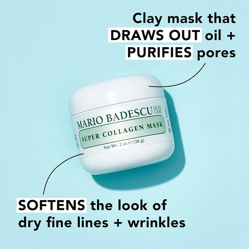 Mario Badescu Clay Face Mask Skin Care for Men and Women, Pore Minimizer Facial Mask Formulated with Nutrient-Rich Key Ingredients, Purifying and ...