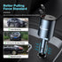 Retractable Car Charger,68W 4 in 1 Super Fast Charge Car Phone Charger,Retractable Cables (31.5 inch) and 2 USB Ports Car Charger Adapter for iPho...