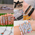 Amaney 1500 Pieces 6 Colors 4x7mm Round Acrylic Alphabet Letter Beads A-Z Mixed and Crystal Line for Jewelry Making...