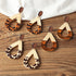 Ximalun Wood Earring Studs for Jewelry Making,90Pcs Wooden Earring Posts for Earring Findings Oval Wood Earring Pin Studs with Loop with Ear Backs...