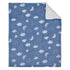 Carter's Blue Elephant - Chambray, and White Clouds, Moon and Stars Super Soft Sherpa Baby Blanket...