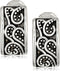 Napier "Napier Classics" Silver-Tone Paisley Textured Clip Earrings...