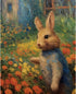 Tucocoo Rabbit Paint by Number for Adults, DIY Digital Oil Painting Kits on Canvas with Brushes and Acrylic Pigment, Garden Cute Animal Abstract S...