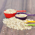 Measuring cups and spoons set of 12, Plastic Colorful Measuring Cups Meausuring Spoons Stackable for Measuring Dry and Liquid Ingredients Great fo...