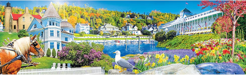 RoseArt - Kodak Premium Panoramic - Mackinac Island - 750 Piece Jigsaw Puzzle for Adults...