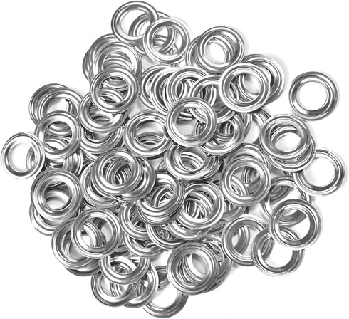 500pcs Grommets 1/4 Inch (6mm) Washers and Grommets Kit for Grommet Tool, Banner & Posters Metal Grommets Eyelets for Fabric Clothes Leather Belt ...