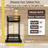 Tikea Spice Rack Organizer, 2-Tier Pull Out Seasoning Rack for Kitchen Cabinet, Spice Drawer Organizer Shelf for Small Space, Condiment Storage, 5...