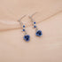 Elegant Flower Leaf Jewelry Sets Necklace Dangle Earrings Bracelet Set for Women Prom Party Costume Accessories #0929...