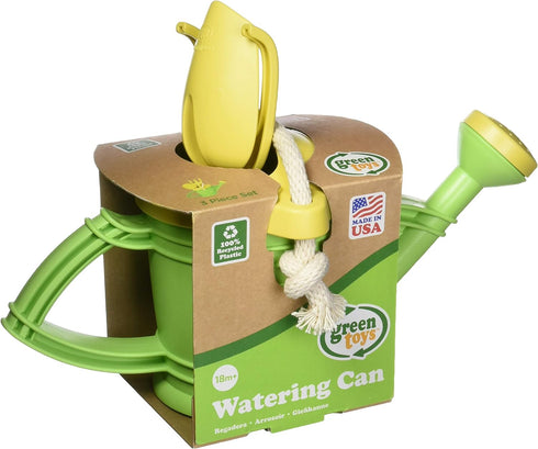 Green Toys Watering Can, Green 4C - Pretend Play, Motor Skills, Kids Outdoor Role Play Toy. No BPA, phthalates, PVC. Dishwasher Safe, Recycled Pla...