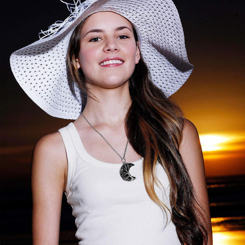 Hicarer 2 Pcs Life Tree Wire Wrapped Crescent Moon Pendant Necklace Crystal Quartz Jewelry Valentine's Day Gifts for Women...