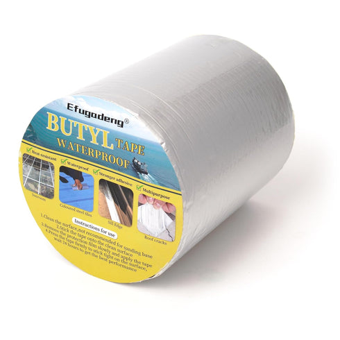 Butyl Tape Waterproof Sealing Aluminum Foil Tape Butyl Sealant Tape for RV Repair, Window, Glass & EDPM Roof Leak Patching, Boat and Pipe Sealing ...