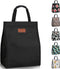 Lunch Bags for Women Insulated Reusable Lunch Tote with Internal Pocket, Adult Lunch Tote bag for Work (Black...