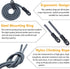 Camera Shoulder Strap Climbing Rope Camera Neck Strap for Mirrorless and DSLR Cameras, with Lens Cap Keeper (Silver)...