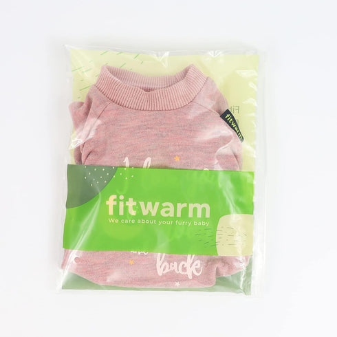 Fitwarm I Love You to The Moon and Back Dog Pajamas, Dog Clothes for Small Dogs Girl, Pet Onesie, Cat Outfit, Mid-weight Velvet, Pink, XXL...