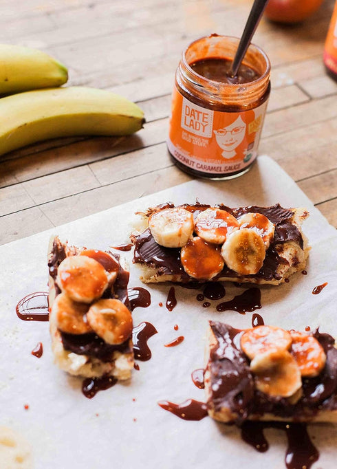 Organic Date Coconut Sauce | Dairy-Free Vegan Caramel (2 Jars) | Use as a coffee creamer, dip apples, pour on your pancakes or as an ice cream top...