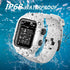 Compatible with for Apple Watch Band Case 42mm 44mm Series 5/4/3, IP68 Waterproof Case with Soft Silicone Band and Anti-Scratch Protector, 360°Pro...