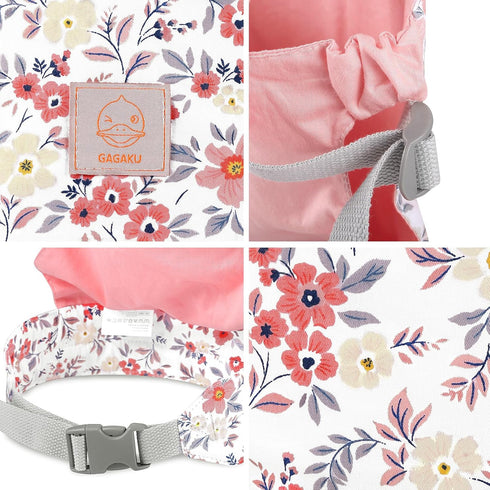 GAGAKU Baby Doll Carrier for Little Girls Stuffed Animal Carrier Toy Baby Carrier for Toddler - Pink Wax Flowers...
