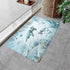 Sea Turtle Bath Rugs for Bathroom, Teal Blue Ocean Beach Coastal Funny Animal Nautical Starfish Fish Non Slip Flannel Bathroom Rug, Dry Fast Water...