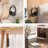 HomeMount Headphone Hook Under Desk - Headphone Holder Under Table, Adhesive Gaming Headphone Stand Hanger Desk Mount for Most Headphone(White-2P)...
