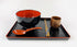 JapanBargain, Set of 2 Japanese Large Ramen Bowls – 38oz Pho, Udon, Noodle, and Cereal Bowls – Black and Red Lacquer Plastic – Microwave & Dishwas...